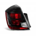 Acanii For 2010-2012 Nissan Sentra Se-r Sr Black Rear Replacement Tail Light Driver Side Only