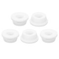 5pcs Rubber Grommets 7 8 23mm Drill Hole 1 2 12mm Id Top Hat Grommet White Silicone Plug Gasket For Wiring Automotive 