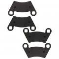 Niche Front Rear Brake Pad Set For Polaris Ranger 500 570 800 Organic Alloy Steel 2 Pack