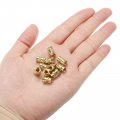 Uxcell M5 Threaded Inserts 50 Pcs Metric Knurled Nuts Brass Heat-set For Plastic 3d Printing Components