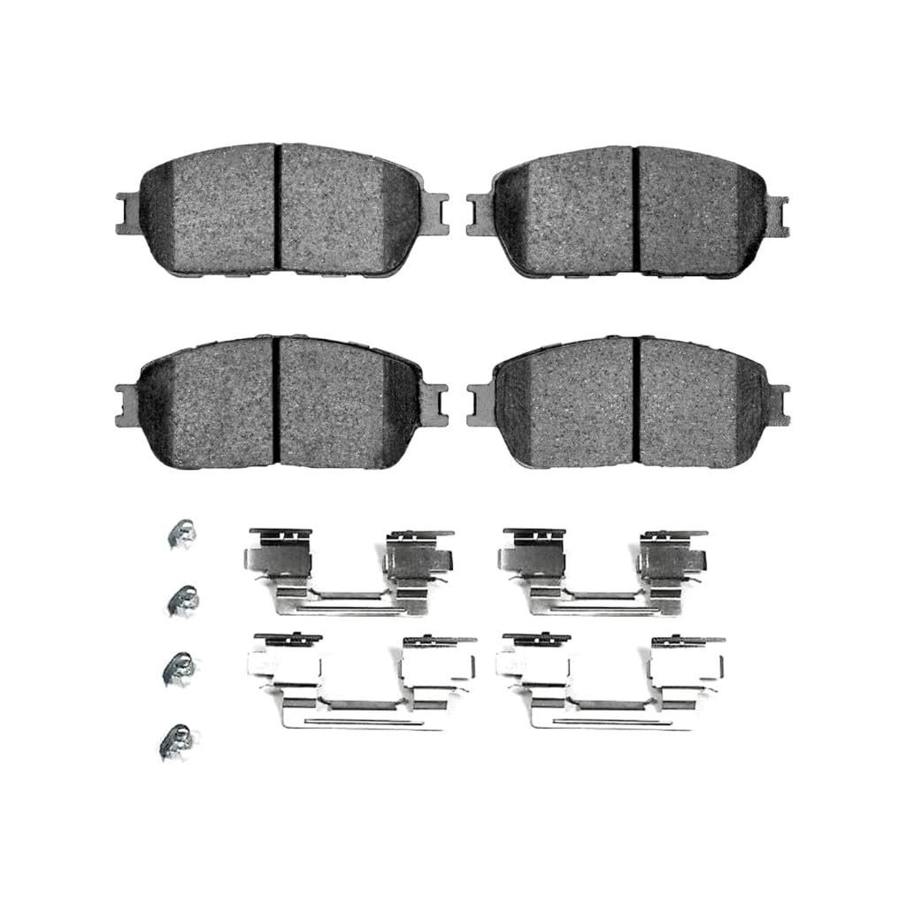 Front Disc Brake Pads For Toyota Solara 2004 2005 2006 2007 2008 Ceramic Friction Low Dust Includes Clips Hardware And Shims 5