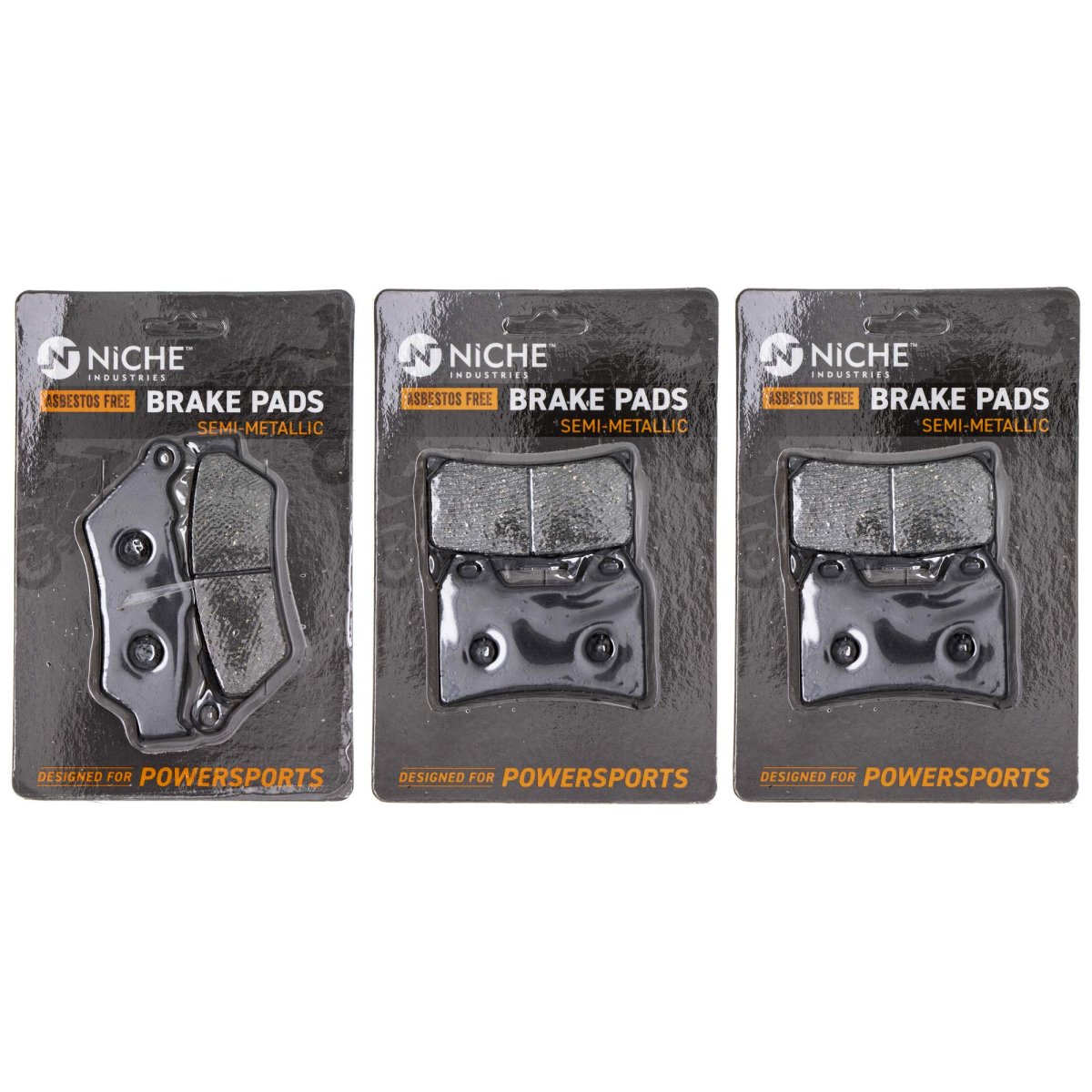 Niche Brake Pad Set For Victory Sport Cruiser Hammer Front Rear Semi-metallic