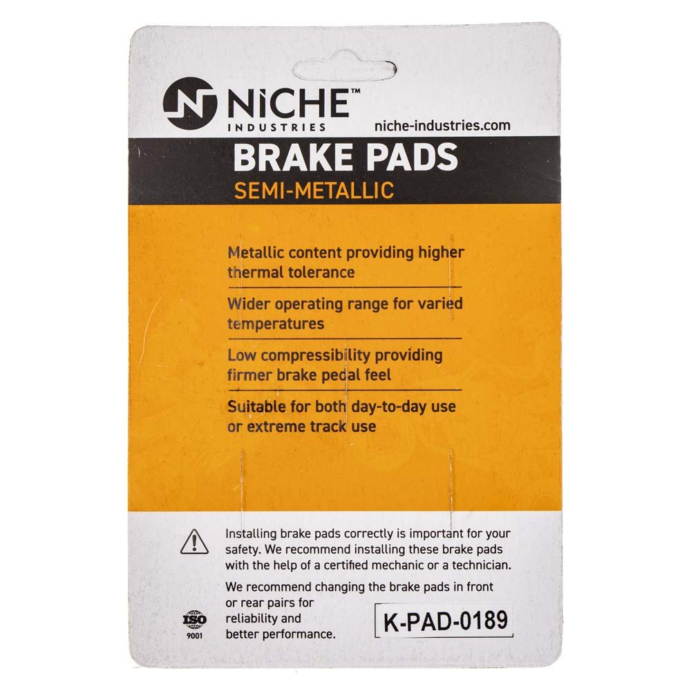 Niche Brake Pad Set For Victory Sport Cruiser Hammer Front Rear Semi-metallic