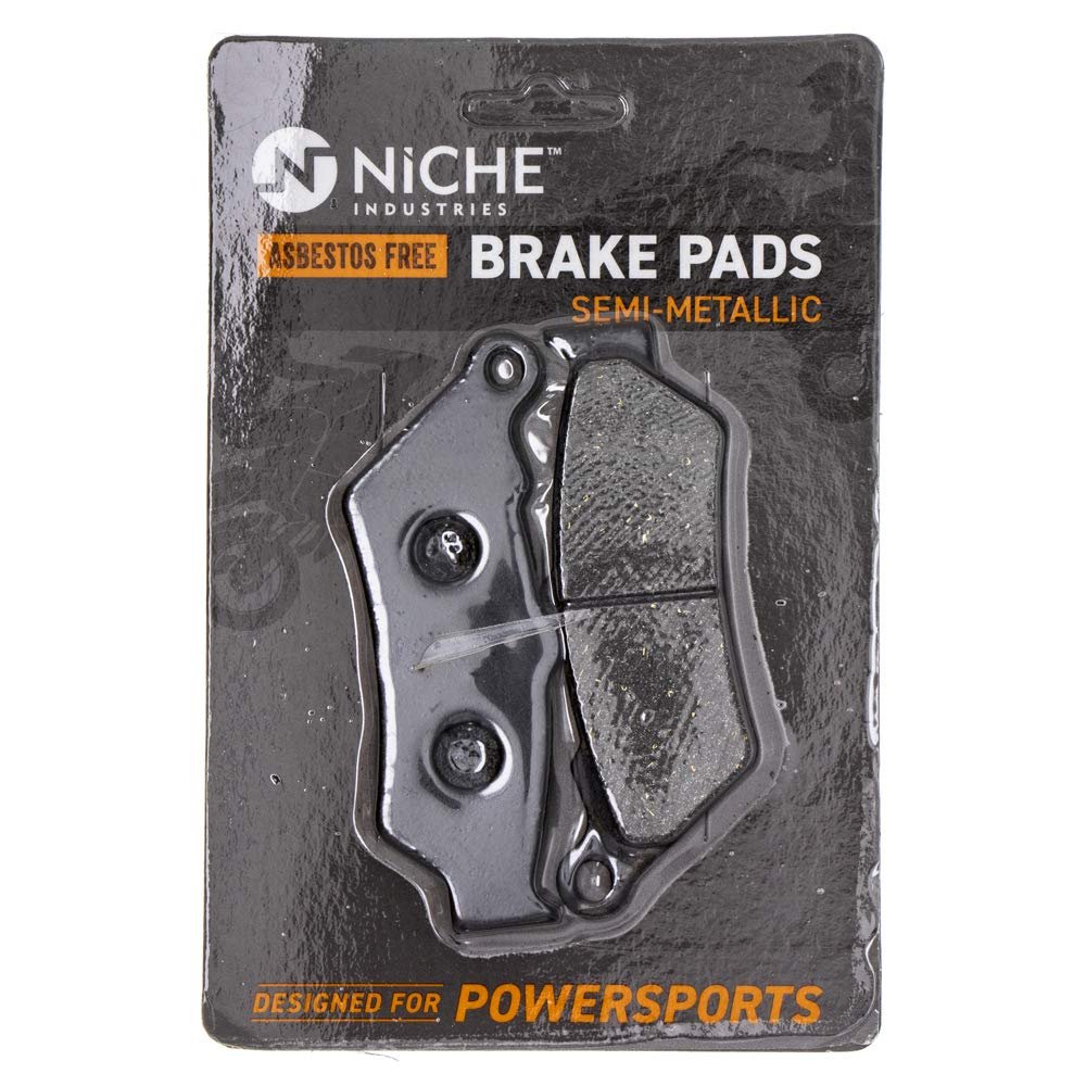 Niche Brake Pad Set For Victory Sport Cruiser Hammer Front Rear Semi-metallic