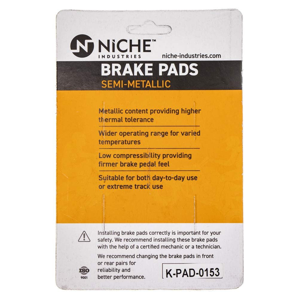 Niche Brake Pad Set For Victory Sport Cruiser Hammer Front Rear Semi-metallic