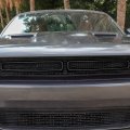 Voodonala For Challenger Front Grille Inserts 2015-2022 Dodge Accessories Abs Green 2pcs