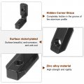 Uxcell 20 Pcs T Slot L-shape Interior Inside Corner Connector With M6 Screws And Wrench For 3030 Series Aluminum Extrusion