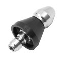 Pressure Washer Sewer Jetter Nozzle With 3 8 In Quick Connector Drain Jet Hose 5000 Psi Orifice 6 5 Copper And Rubber Material 