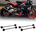 Midimttopa Motorcycle Front Rear Axle Fork Sliders Wheel Protector Falling Protection For Apr-ilia Rs660 Rs 660 Rs-660