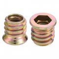 Uxcell M8 Furniture Leveler Threaded Insert Nut Kit 37x30mm Adjustable Leveling Legs For Tables Chairs Cabinets 4 Sets