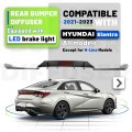 Jmtaat Rear Bumper Diffuser For 2021-2023 Hyundai Elantra All Models Lower Lip Splitter Valance Spoiler Carbon Fiber Color