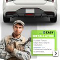 Jmtaat Rear Bumper Diffuser For 2021-2023 Hyundai Elantra All Models Lower Lip Splitter Valance Spoiler Carbon Fiber Color
