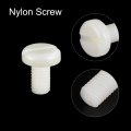 Uxcell Nylon Machine Screws M8x16mm Slotted Pan Head Fasteners Bolts For Electronics Communications Equipment 40pcs