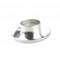4 Short Ram Cold Air Intake Turbo Horn Aluminum Alloy Velocity Stack Adapter Composite Silver