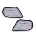 Led Side Marker Corner Turn Signals For Pontiac Firebird 1998-2002 Clear Lens Black Housing Parking Lights Trans Am 10301404 