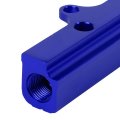 Auto Dynasty Compatible With Integra Civic Si Del Sol Cr-v Prelude Top Feed High Flow Fuel Injector Rail Kit Blue B16-20 Ek Em