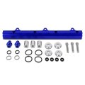 Auto Dynasty Compatible With Integra Civic Si Del Sol Cr-v Prelude Top Feed High Flow Fuel Injector Rail Kit Blue B16-20 Ek Em