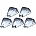 Ocpty 5pcs Cab Marker Smoke Covers Lens Ford E-150 E-250 2003-2014d E-350 Super Duty 2003-2016 For E-450 For F-250 1999-201y