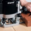 Trend Professional Straight Two Flute Router Cutter 1 4 Inch Shank 25 64 Cut Diameter Tungsten Carbide Tipped 3 61x1 4tc