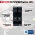 Driver Side Power Window Switch Compatible With Chevrolet Gmc Vehicles 2007-2015 Silverado 1500 2500hd Sierra 3500hd Traverse