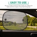 Favomoto 1 Set Sun Shade Car Window Covers Suncatcher Fors Window Sunblock Solar Blinds Windows Curtain Glass Nylon Mesh Babo 1