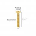 Uxcell Flat Head Socket Cap Screws M3-0 5 X 20mm Brass Inner Hex Drive Fasteners Bolts 6pcs