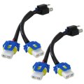 2pcs Head Light Halogen Replacement Conversion Harness 9003 Hb2 H4 P43t Pigtail Male Female Socket Plug Connector 9005 Hb3 P20d