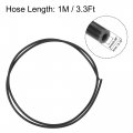 Uxcell Pneumatic Ptfe Air Tubing Hose Kit 4mm Od 1m Length Black With Tube Cutter And M6 M10 Fittings