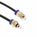 Uxcell Pneumatic Ptfe Air Tubing Hose Kit 4mm Od 1m Length Black With Tube Cutter And M6 M10 Fittings