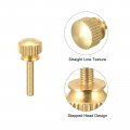 Uxcell 10pcs Knurled Thumb Screws M3x16mm Brass Shoulder Bolts Stepped Grip Knobs Fasteners For Pc Electronic Mechanical