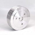 Kipa Aluminium Triple Groove Crankshaft Pulley For Sb Chevy Sbc 350 Crank Swp Short Small Block With A Water Pump 6 Satin