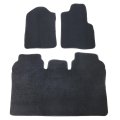 Velour Floor Mats For Ford F150 2009 2014 Custom Fit Front And Rear Black Carpet Liners Anti Slip All Season Full Set 3 Pieces 
