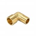 Uxcell Brass Pipe Fitting 90 Degree Elbow G3 8 Male X G1 2