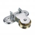 Uxcell 83mm Single Pulley Block Iron Hanging Wire Towing Wheel Cable Rope Runner Roller In Zinc Plated