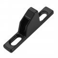 Uxcell 55mmx9mmx19mm Zinc Alloy Sliding Door Window Lock Keeper Black 2pcs