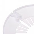 Uxcell Pipe Cover Decoration 60mm-74mm Pp Plastic Escutcheon Water Drain Line White 8pcs