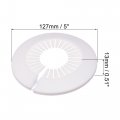 Uxcell Pipe Cover Decoration 60mm-74mm Pp Plastic Escutcheon Water Drain Line White 8pcs