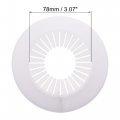 Uxcell Pipe Cover Decoration 60mm-74mm Pp Plastic Escutcheon Water Drain Line White 8pcs
