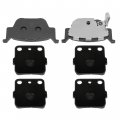 Caltric Front And Rear Brake Pads Compatible With Honda Foreman Rubicon 500 4x4 2015 2016 2017 2018-2023