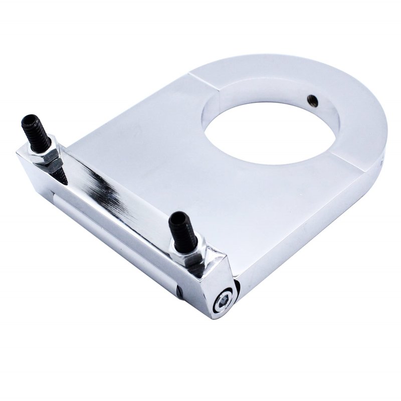 Chrome Aluminum Steering Column Drop 3 5 In For 2 Columns Sbc Bbc 350 454