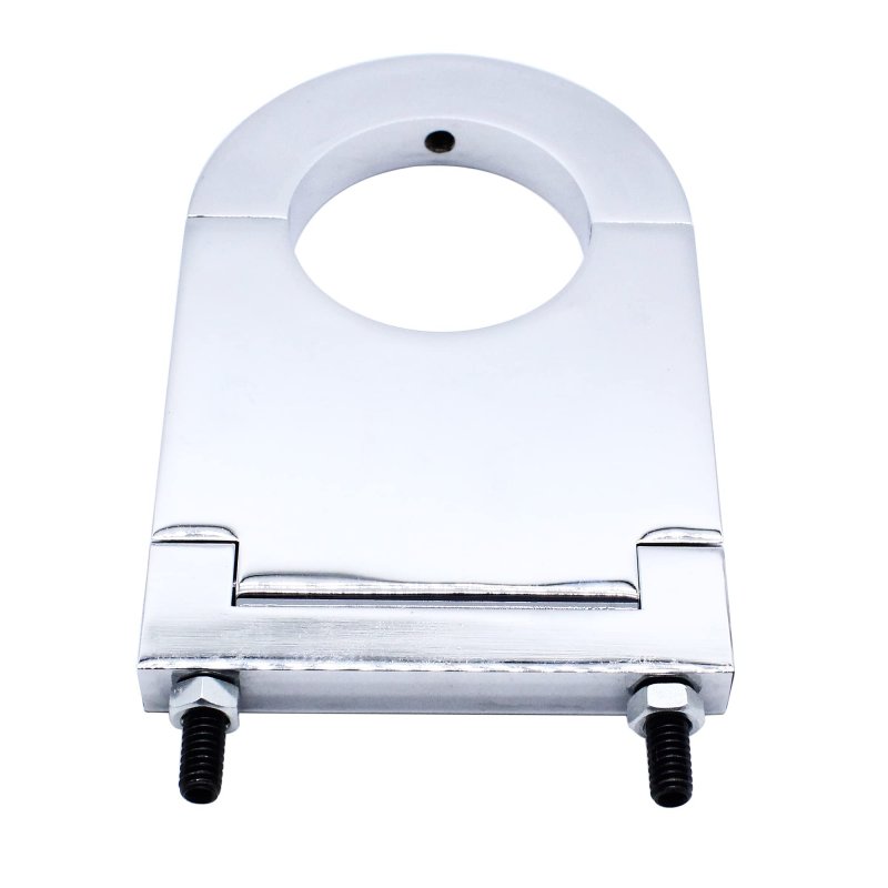 Chrome Aluminum Steering Column Drop 3 5 In For 2 Columns Sbc Bbc 350 454