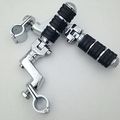 Xkh Group Motorcycle Chrome Footrest Foot Pegs With 1 4 Clamps For Yamaha V-star Xvs1300 Xvs650 Xvs950 Xvs1100 Xv1600 Xv1700