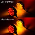 Anzio Side Marker Light 42 Led Stop Turn Tail Lamp Amber Red Double Face Cab Fender Signal Compatible With Heavy Duty Truck