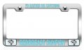 I D Rather Be Catching Redbreast Sunfish Fishing Chrome Metal License Plate Frame Universal Fit For Us And Canada Cars Trucks