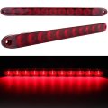 2 Pack 15 In 11led High Low Red Dim Brake Light Waterproof Side Marker Clearance Trailer Lights For Truck Rv Bus And Atv