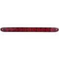 2 Pack 15 In 11led High Low Red Dim Brake Light Waterproof Side Marker Clearance Trailer Lights For Truck Rv Bus And Atv 
