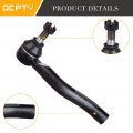 Ocpty New 2-piece Fit For 2003-2005 Toyota Echo Outer Manual Steering-2 Front Right Left Outer Tie Rod End