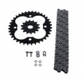 Fits Honda Trx400x 400 O Ring Chain And Sprocket Black 14 36 94l