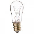 Satco S4569 6w 12v S6 Clear E12 Candelabra Base Incandescent Bulb 12 Pack