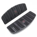 Black Skull Rider Footboard Insert Kit Traditional D For 87-15 Touring 86-15 Softail P N Mt216-068-bk-xin 